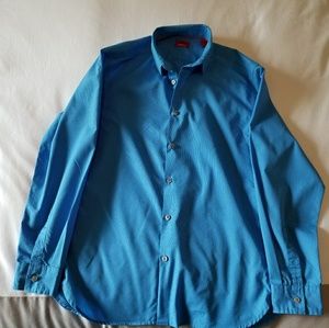 Alfani Men's Slim Fit Collared Button-up Shirt